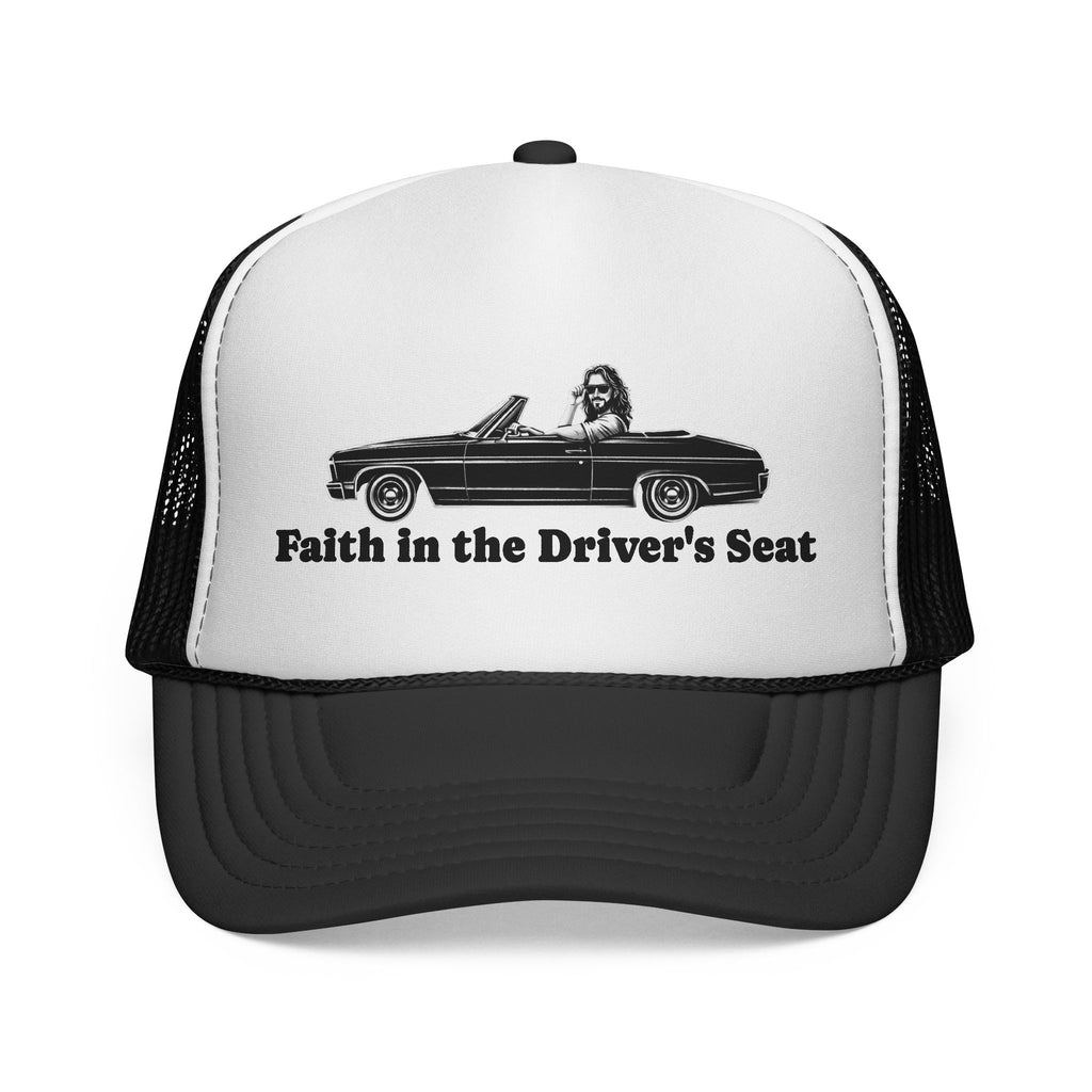 Trucker Cap — "Faith in the Driver's Seat" Vintage Convertible Hat