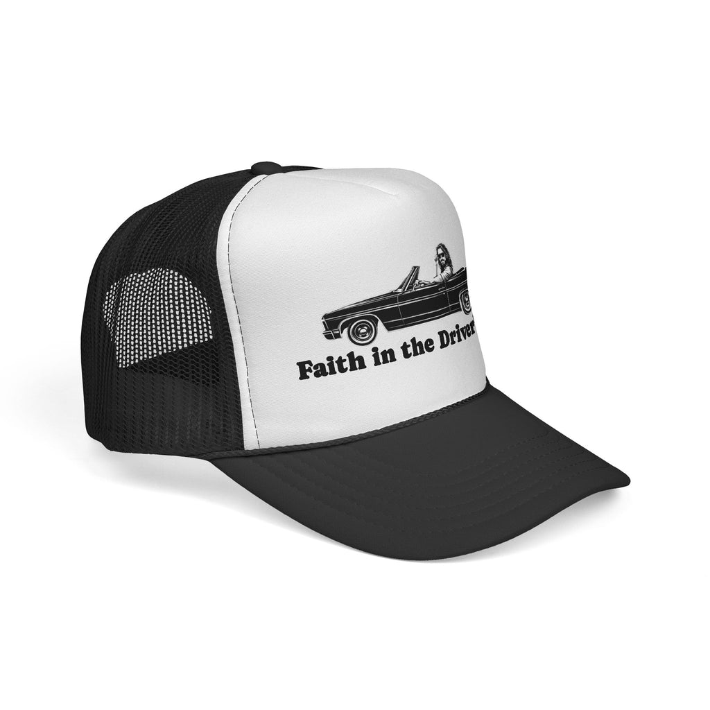Trucker Cap — "Faith in the Driver's Seat" Vintage Convertible Hat