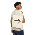 Ride With Jesus Canvas Tote Bag — Christian Vintage Car Design